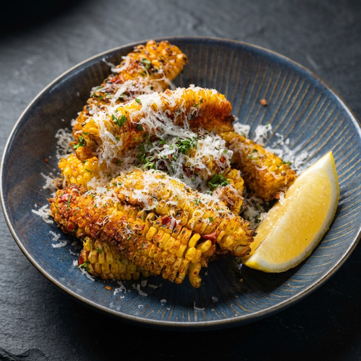 Parmesan corn ribs
